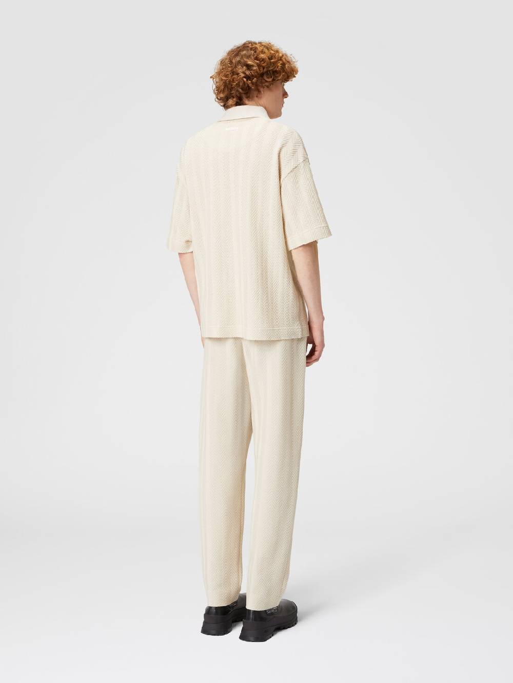 M Missoni Pantaloni Classici In Cotone E Viscosa Zig Zag