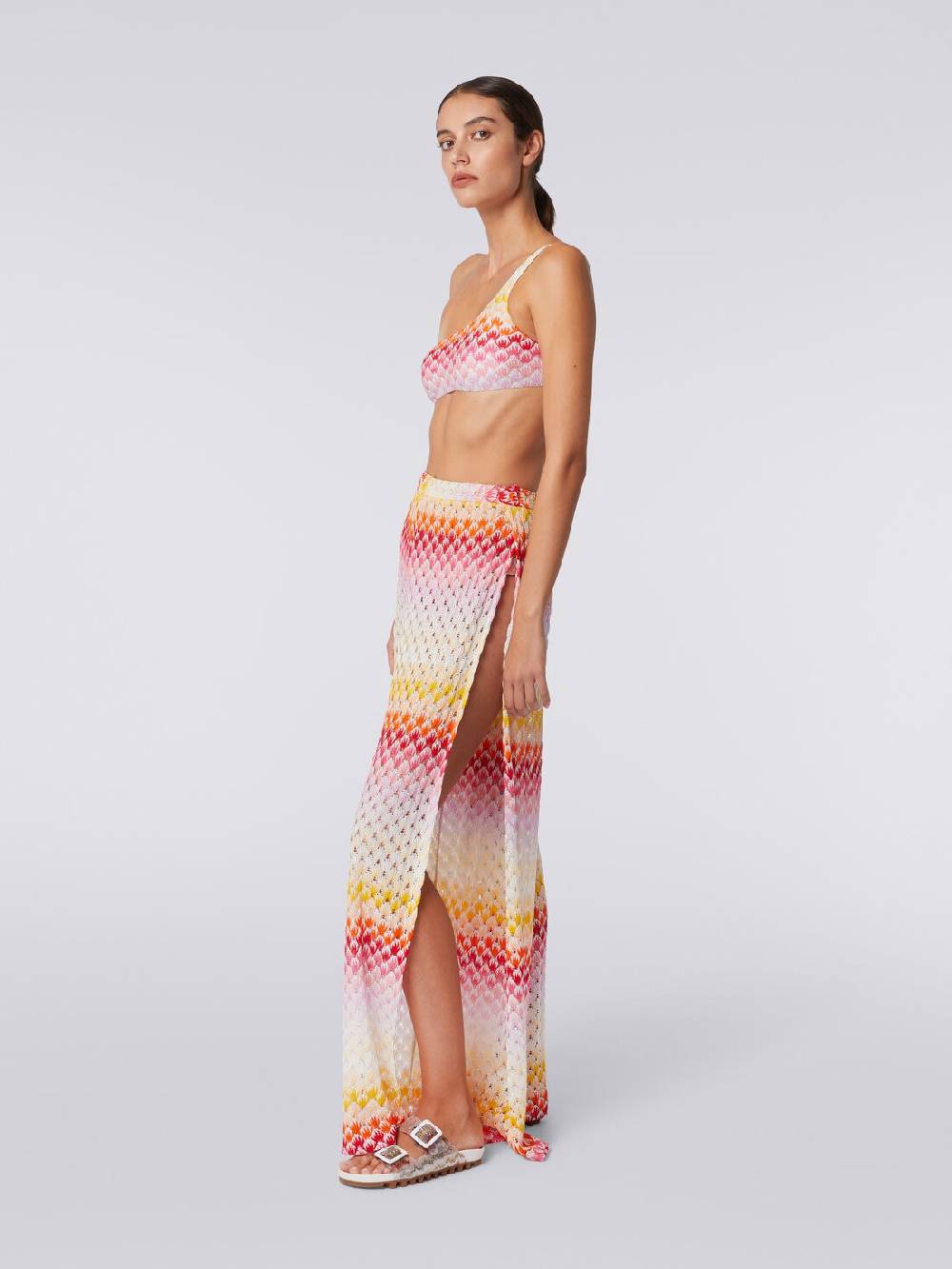 M Missoni Pantaloni Copricostume Effetto Pizzo Con Lurex