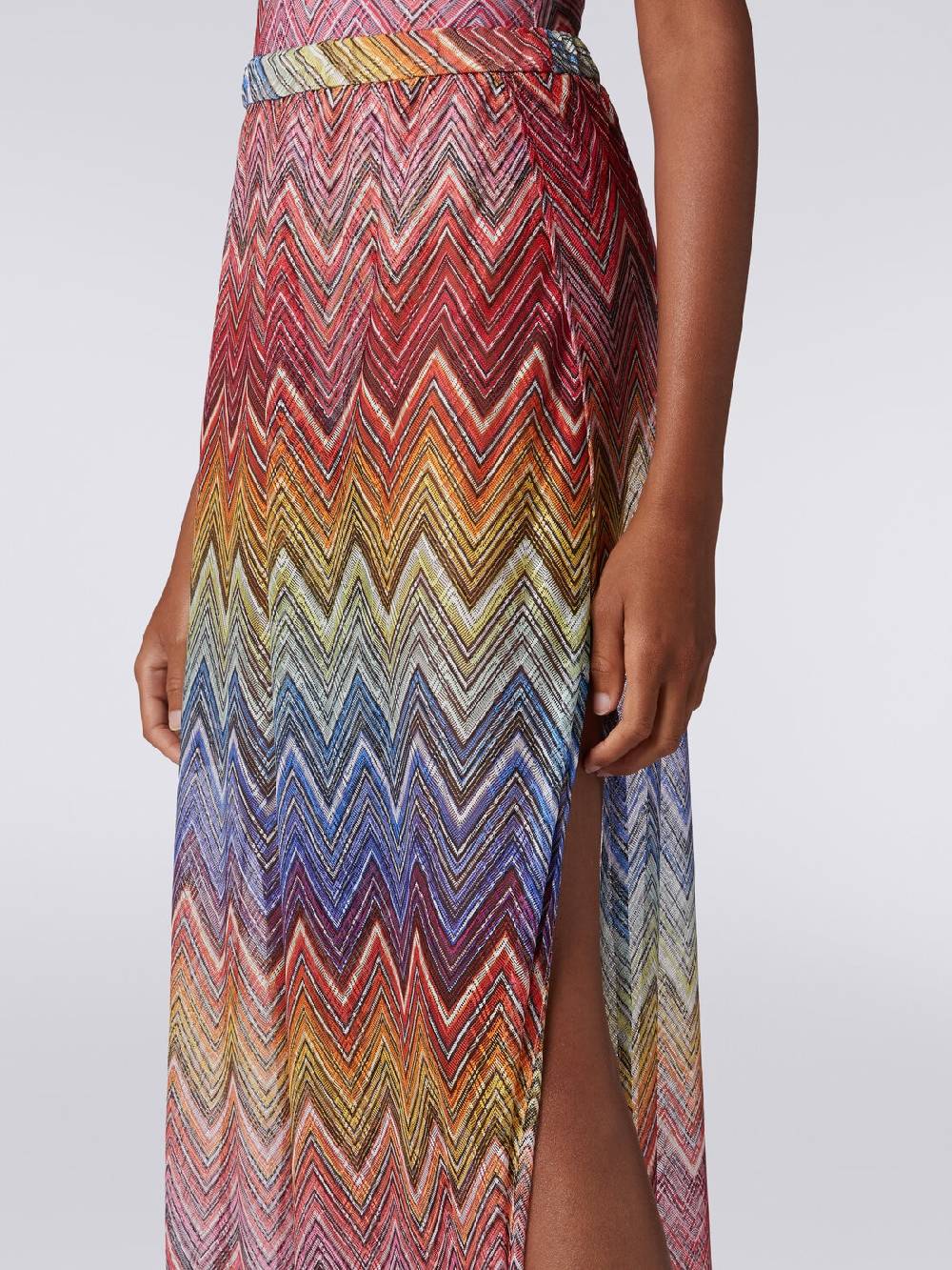 M Missoni Pantaloni Copricostume In Tessuto Stampa Zig Zag