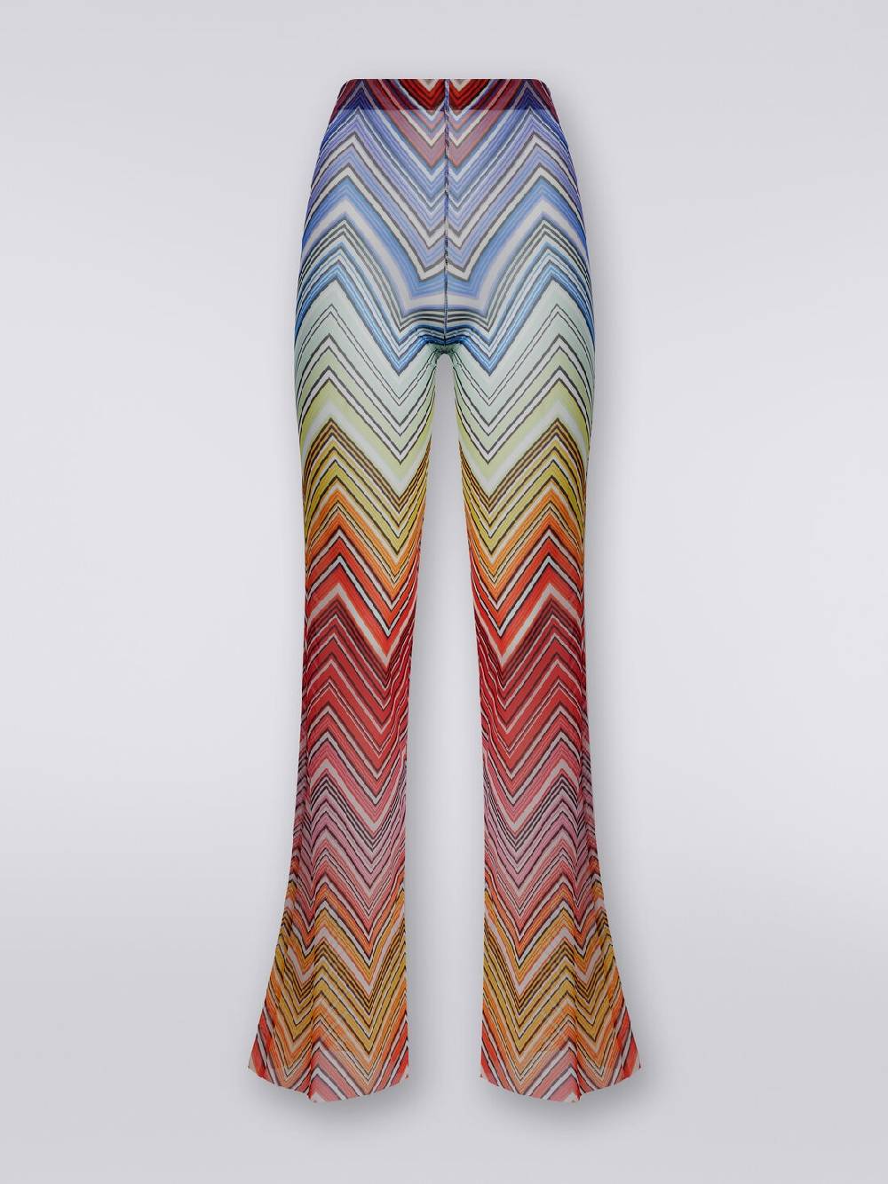 M Missoni Pantaloni Copricostume In Tulle Stampa Zig Zag