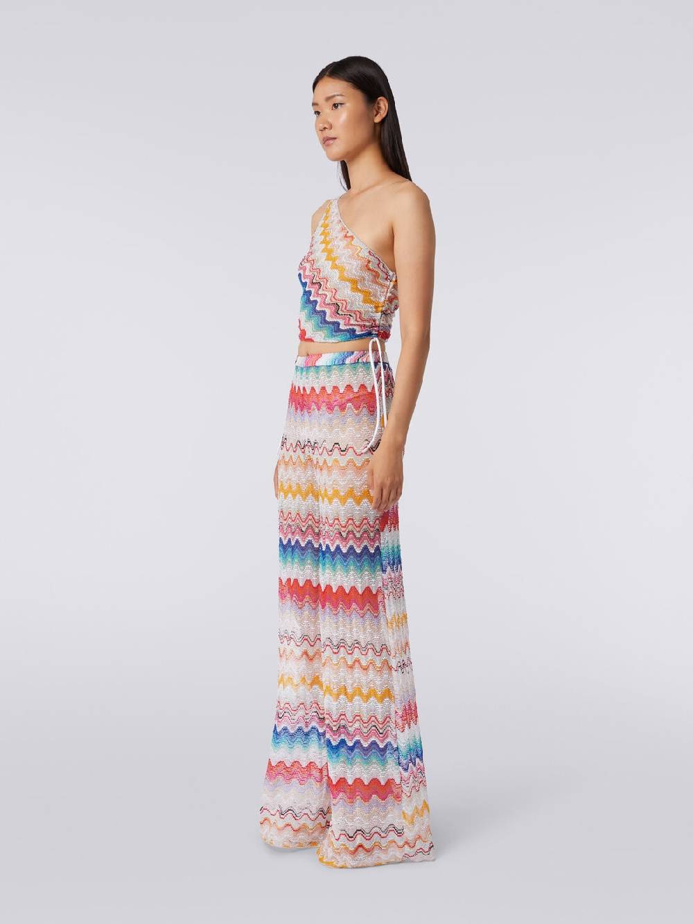 M Missoni Pantaloni Copricostume Motivo Onda Con Lurex