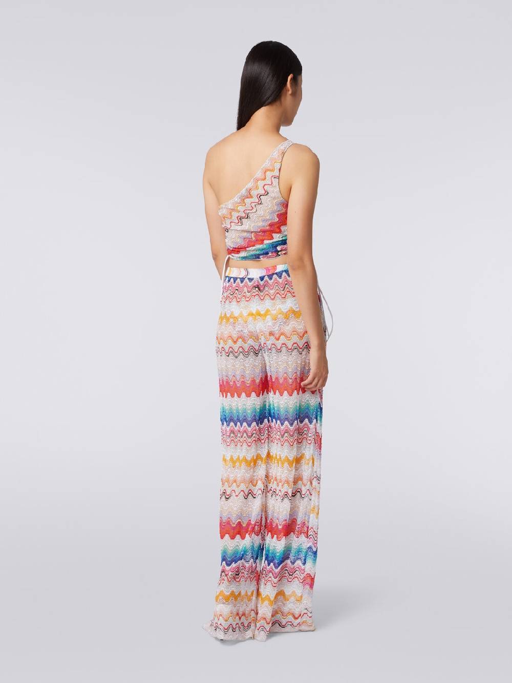 M Missoni Pantaloni Copricostume Motivo Onda Con Lurex