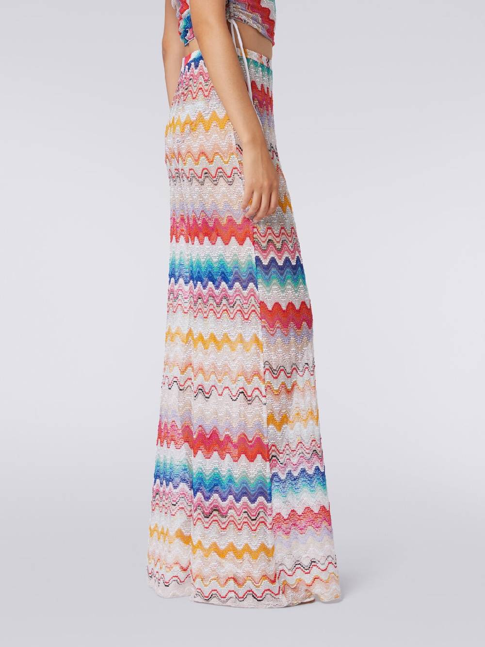 M Missoni Pantaloni Copricostume Motivo Onda Con Lurex