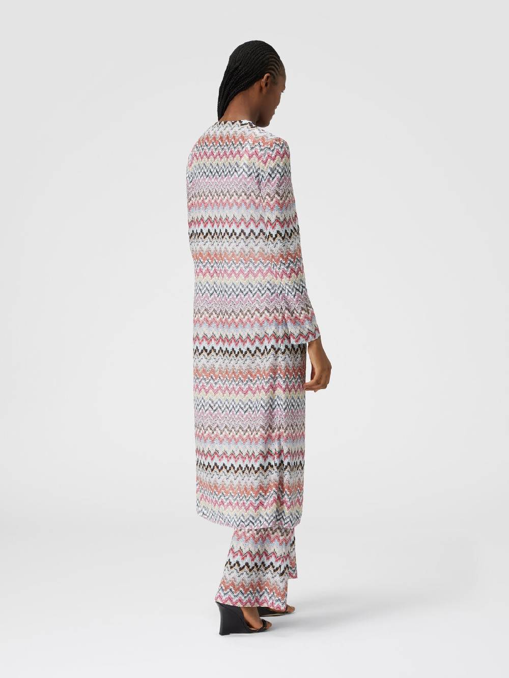 M Missoni Pantaloni Flare In Misto Viscosa Lamé Zig Zag
