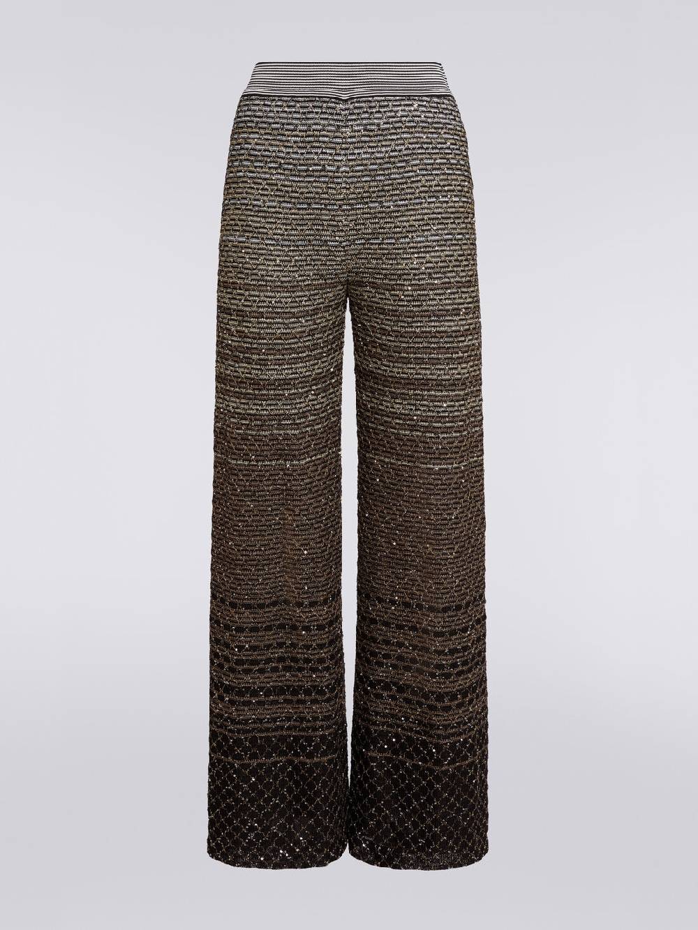M Missoni Pantaloni In Maglia Dégradé Con Paillettes