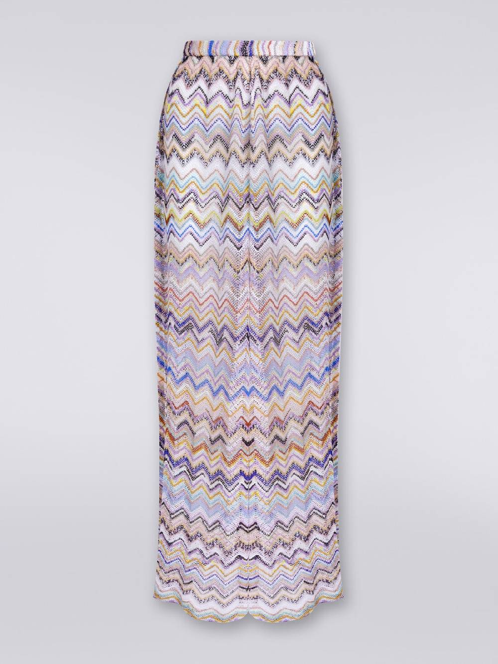 M Missoni Pantaloni In Maglia Di Viscosa A Rete Zig Zag Con Lurex