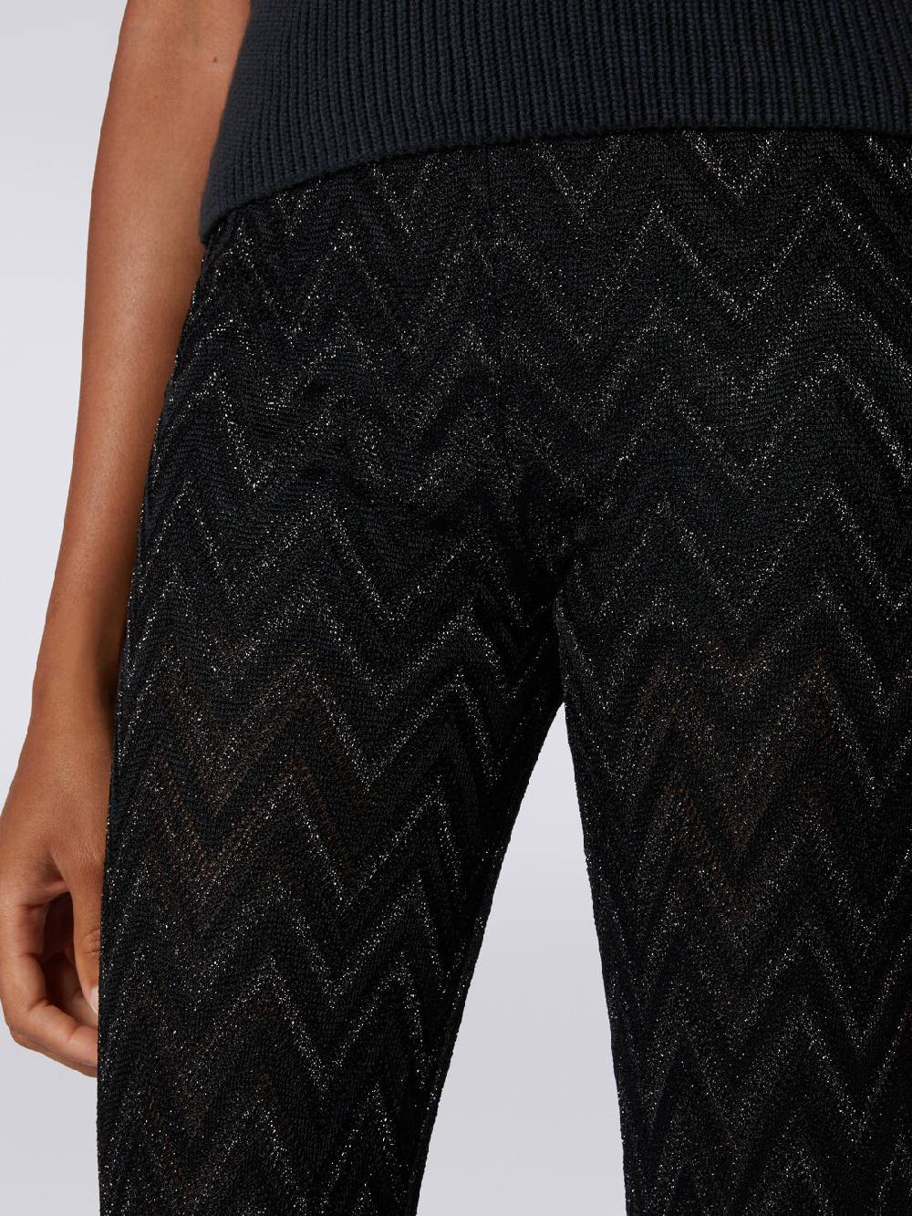 M Missoni Pantaloni In Maglia Di Viscosa Zig Zag Con Lurex