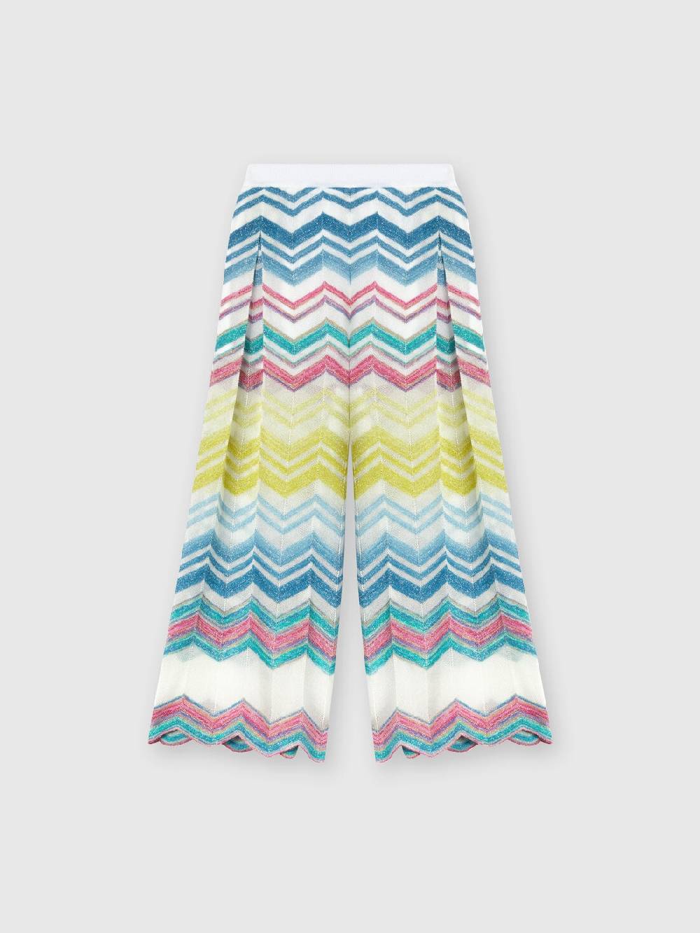 M Missoni Pantaloni In Misto Viscosa Zig Zag Con Lurex