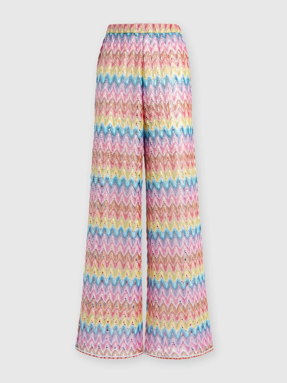 M Missoni Pantaloni In Pizzo Di Misto Cotone Spalmato
