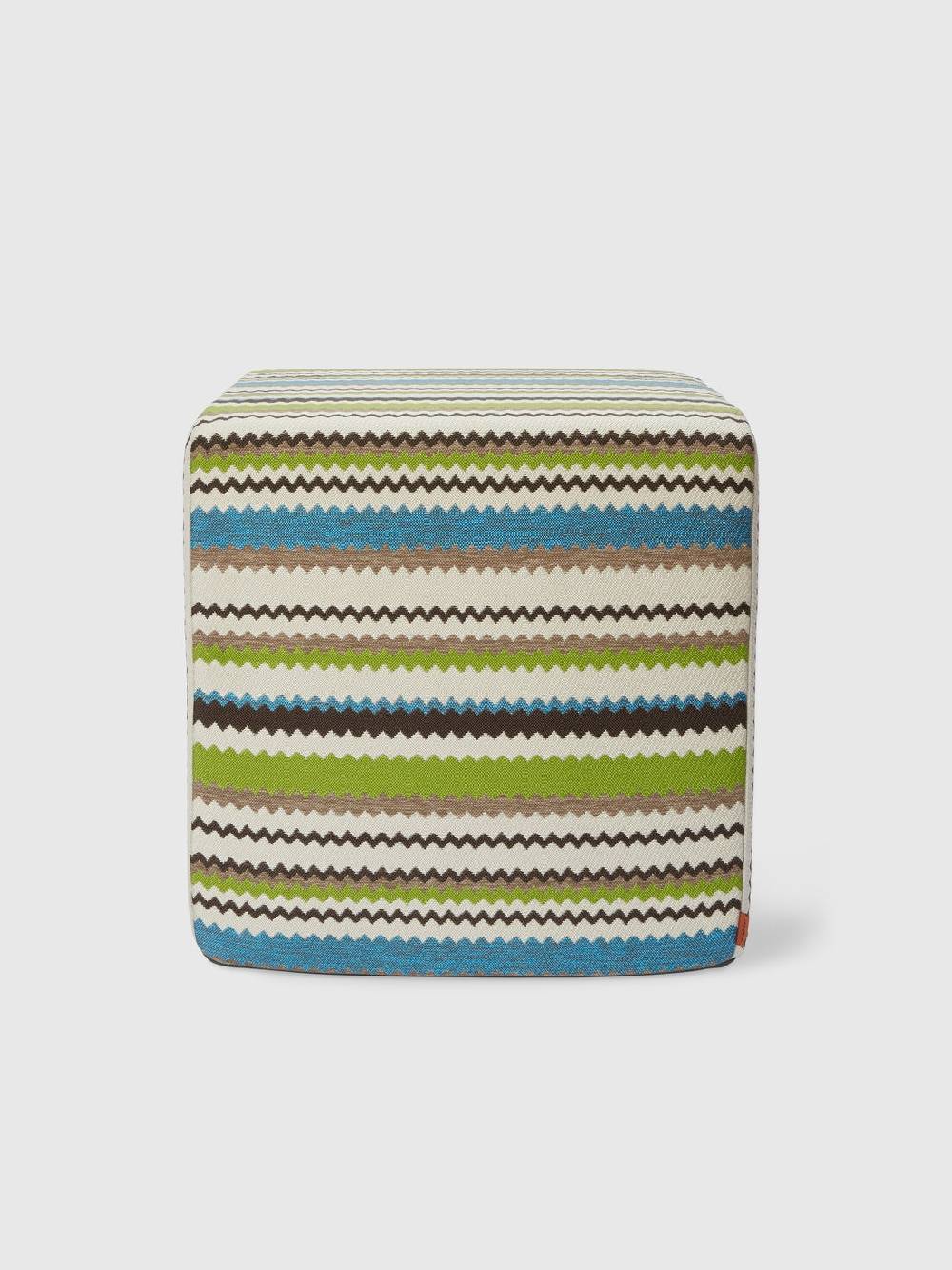 M Missoni Pouf Da Esterno Cubico Cancun Chevron 40x40x40 Cm
