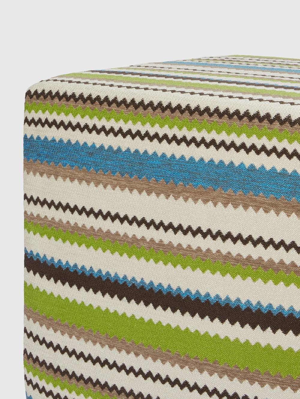 M Missoni Pouf Da Esterno Cubico Cancun Chevron 40x40x40 Cm