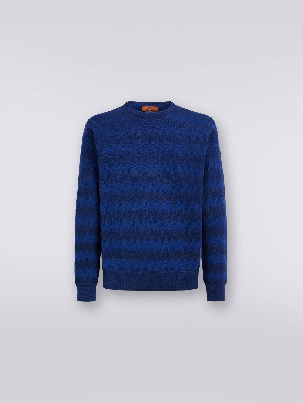 M Missoni Pullover Girocollo In Cachemire Con Zig Zag