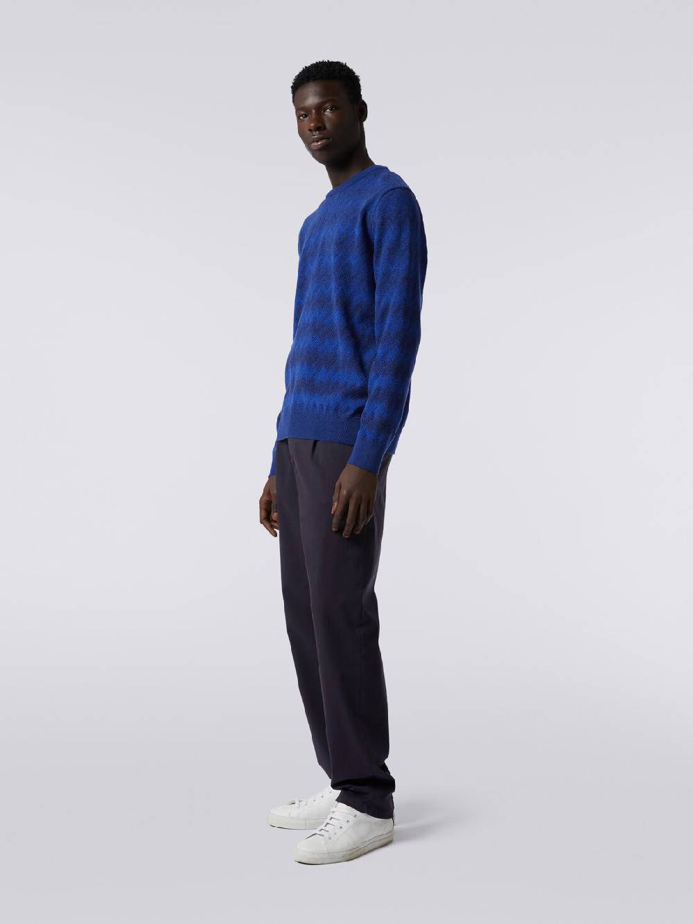 M Missoni Pullover Girocollo In Cachemire Con Zig Zag