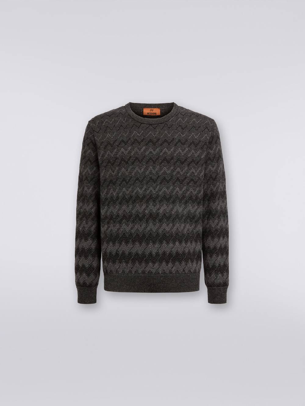 M Missoni Pullover girocollo in cachemire con zig zag