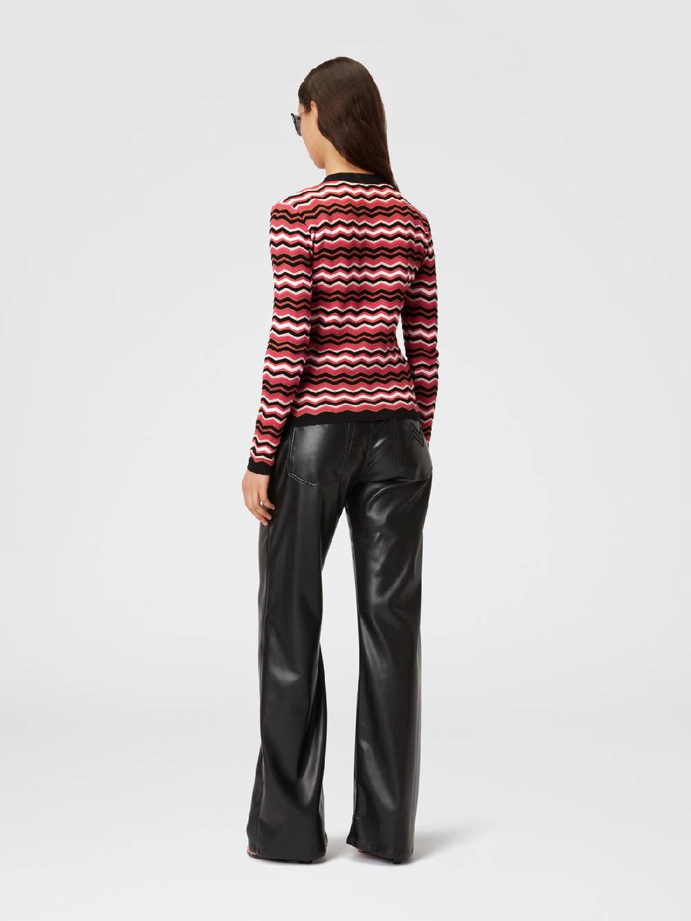 M Missoni Pullover Girocollo In Cotone E Viscosa Zig Zag