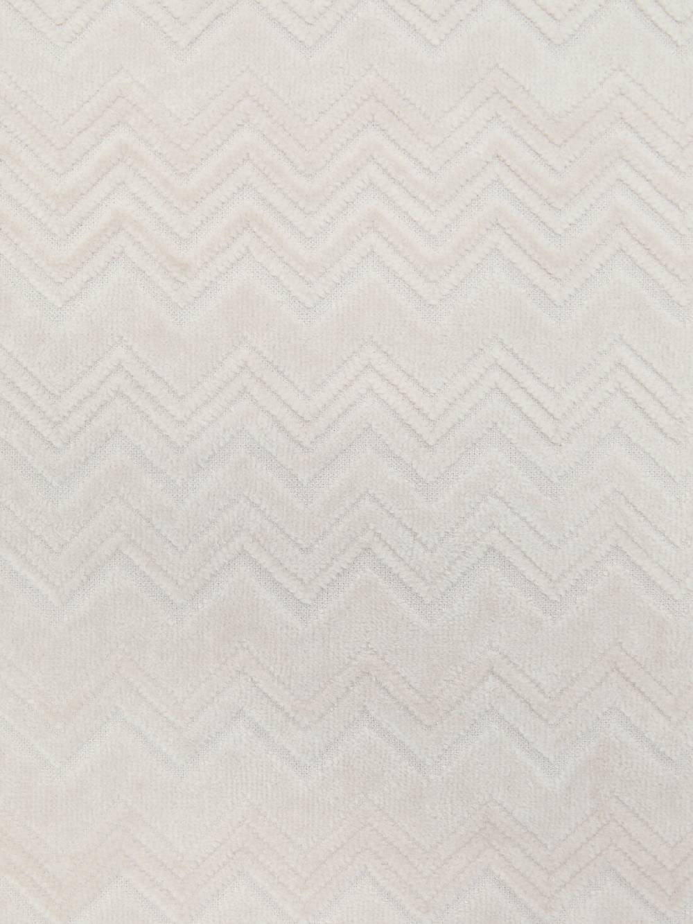 M Missoni Set 2 Pezzi Di Asciugamani Da Bagno Chalk In Spugna Di Cotone Zig Zag