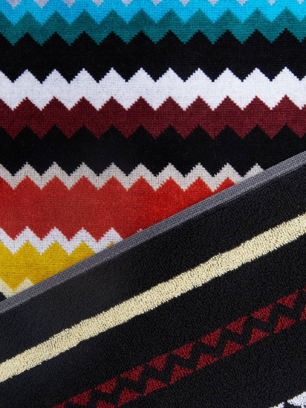 M Missoni Set 2 Pezzi Di Asciugamani Da Bagno Curt In Spugna Di Cotone Chevron