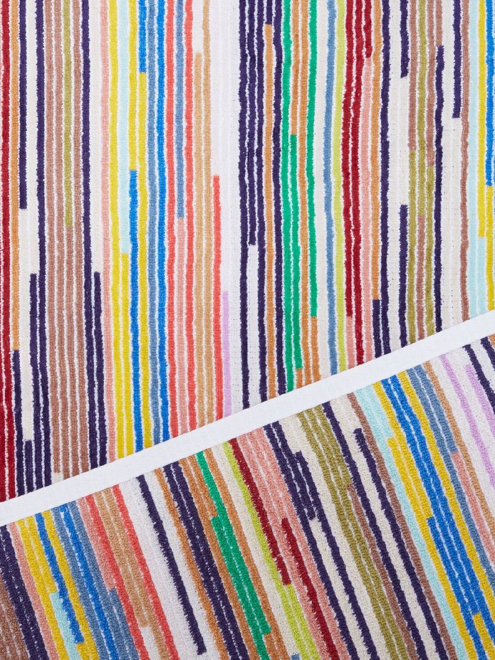 M Missoni Set 2 Pezzi Di Asciugamani Da Bagno Melody In Spugna Di Cotone Fiammata