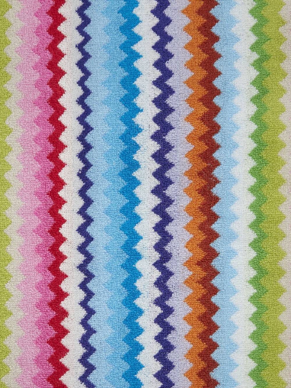 M Missoni Set 3 Pezzi Di Asciugamani Da Bagno Riverbero In Spugna Di Cotone Zig Zag