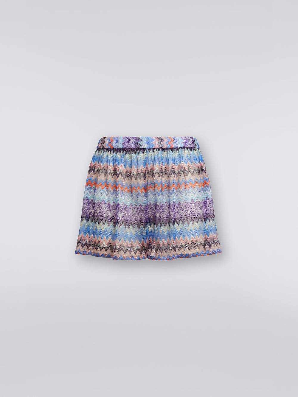 M Missoni Shorts Copricostume In Tulle Di Viscosa Chevron