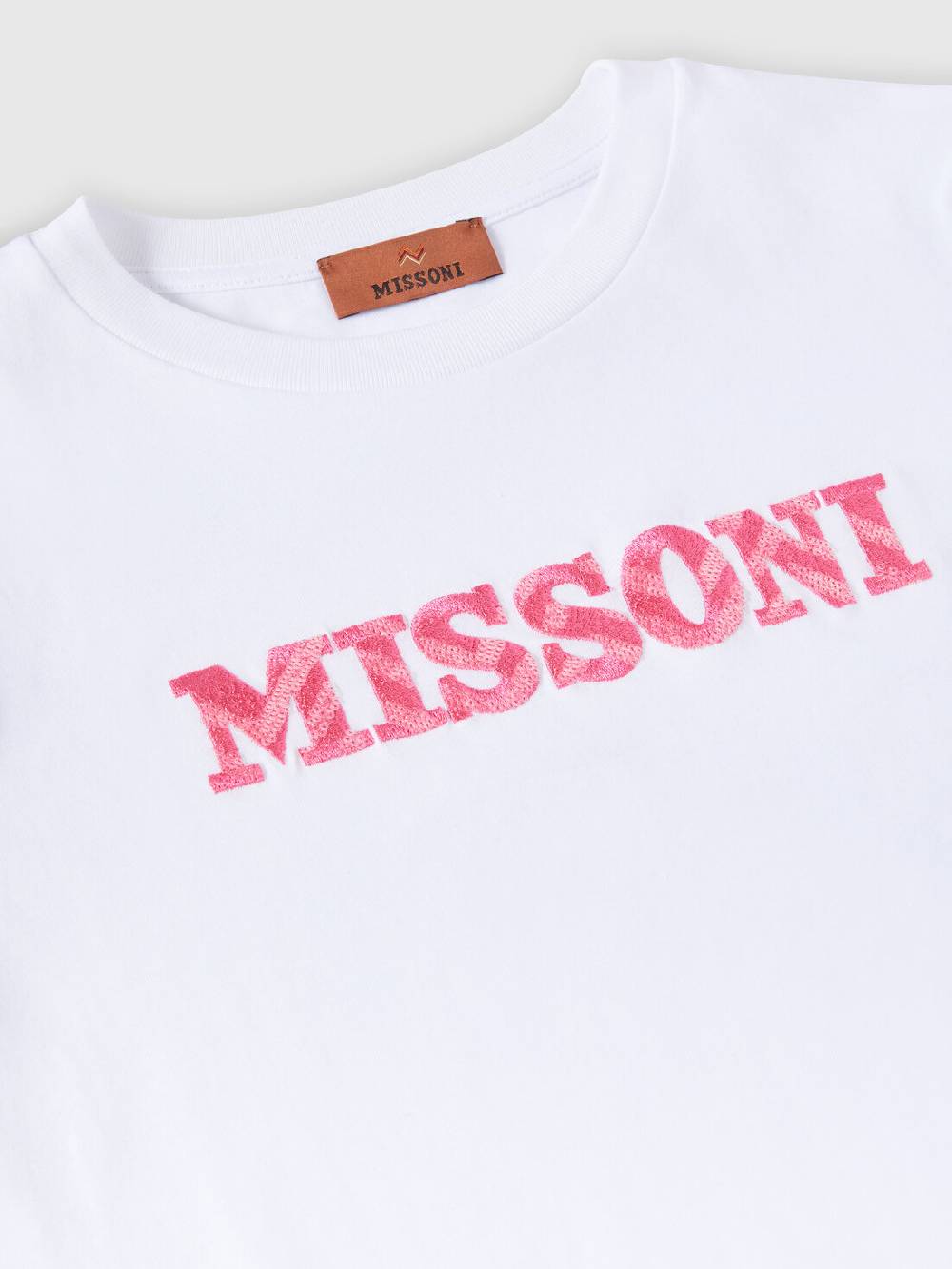 M Missoni T-shirt A Maniche Corte In Cotone Con Scritta Logo