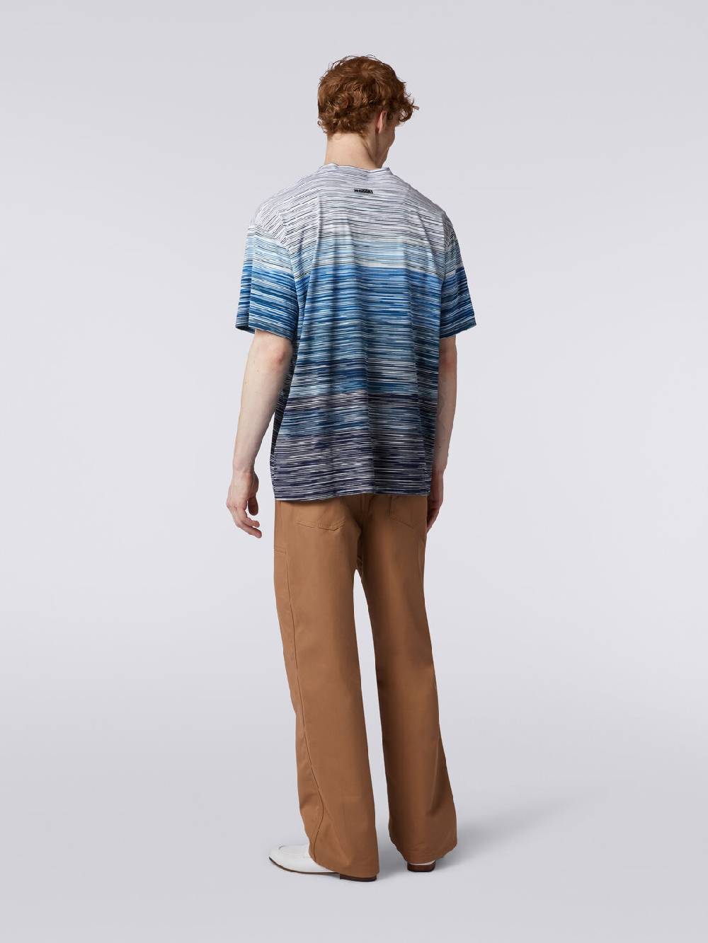 M Missoni T-shirt A Maniche Corte In Cotone Fiammato