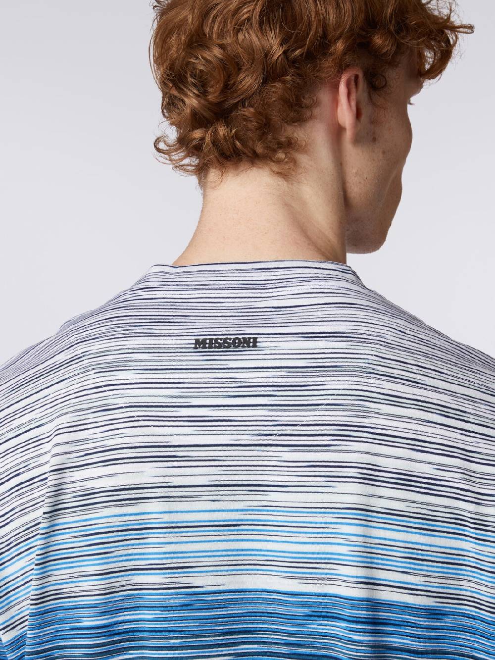 M Missoni T-shirt A Maniche Corte In Cotone Fiammato