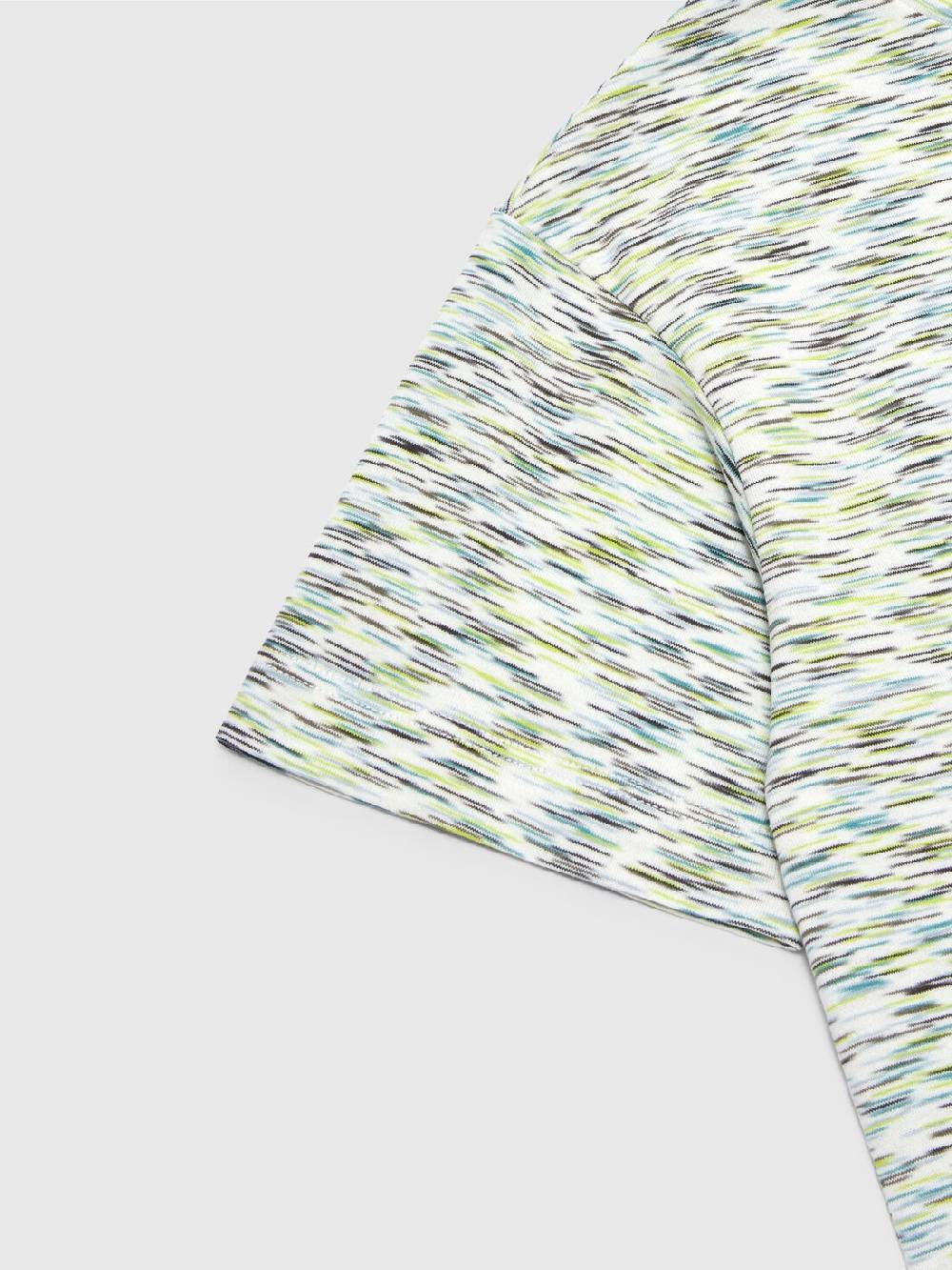 M Missoni T-shirt In Cotone Fiammato Con Scritta Logo