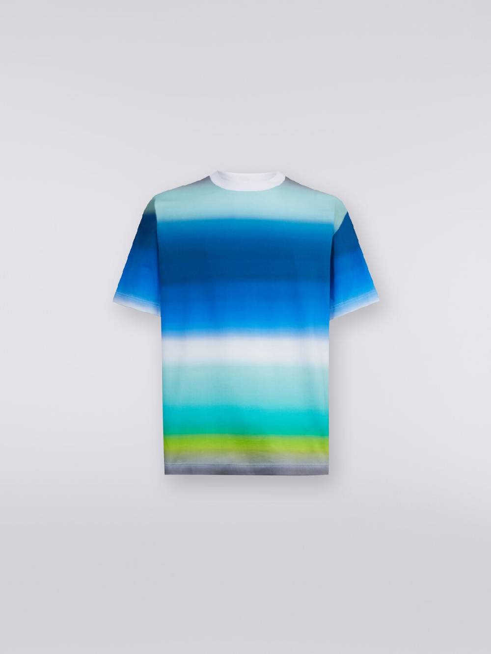 M Missoni T-shirt Oversize In Cotone Con Stampa Dégradé