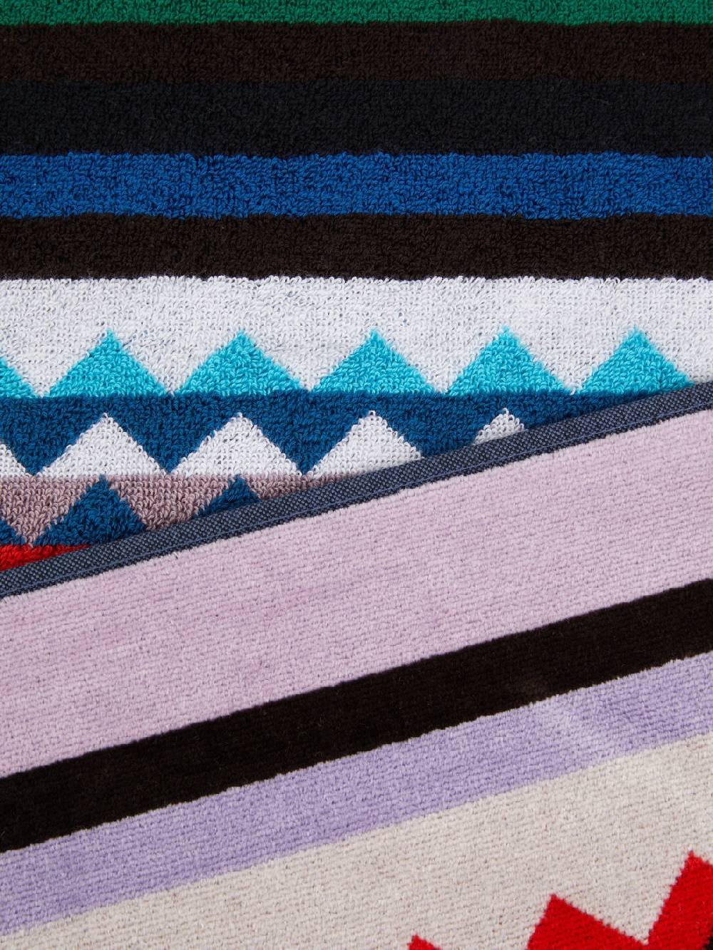 M Missoni Telo Mare 100x180 Cm Carlie In Spugna Di Cotone Chevron