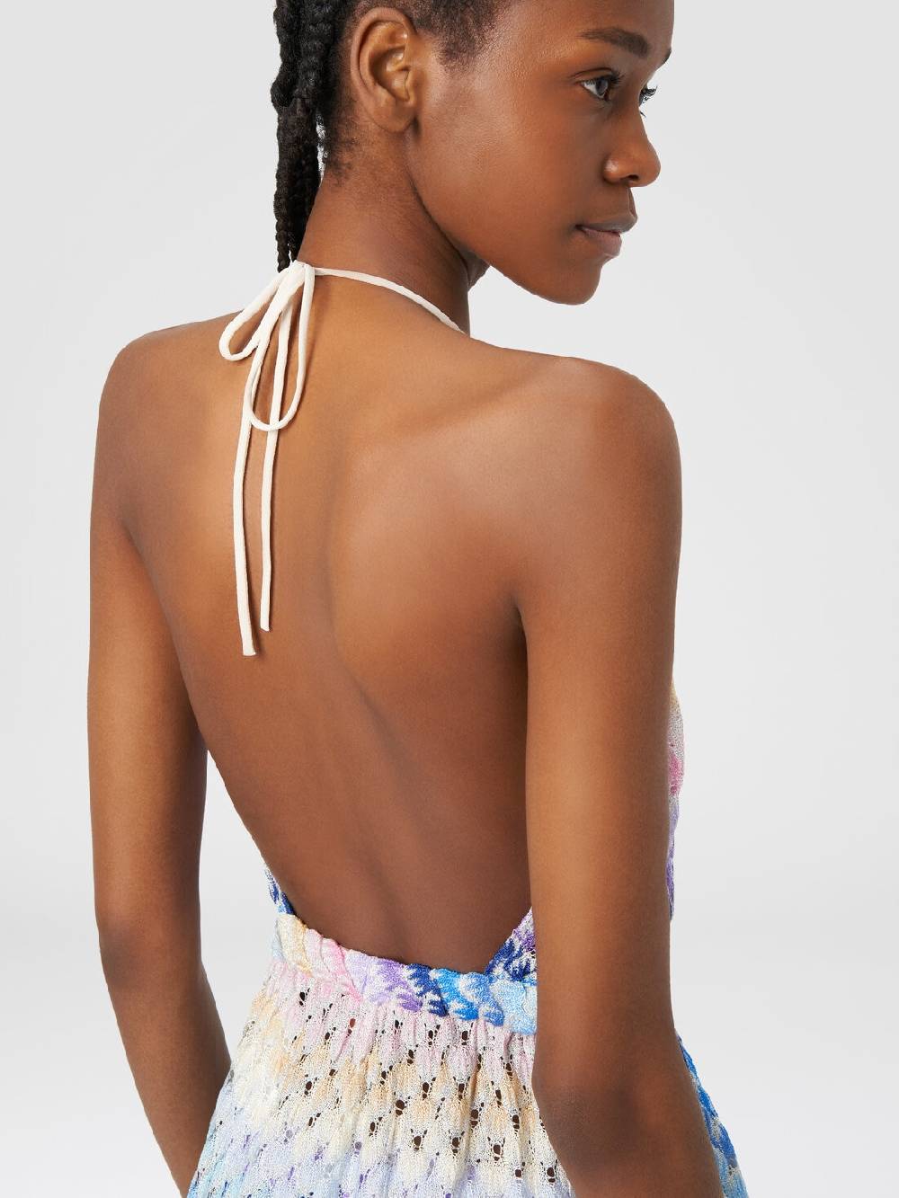 M Missoni Tuta Corta In Viscosa Effetto Pizzo Dégradé Con Lurex