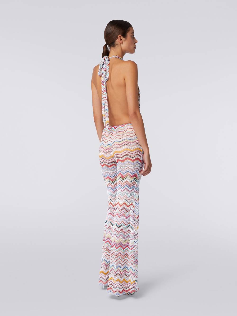 M Missoni Tuta Pantalone Crochet Con Scollatura A V