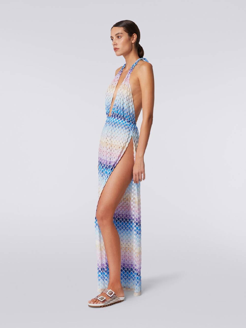 M Missoni Tuta Pantalone Effetto Pizzo Dégradé Con Lurex