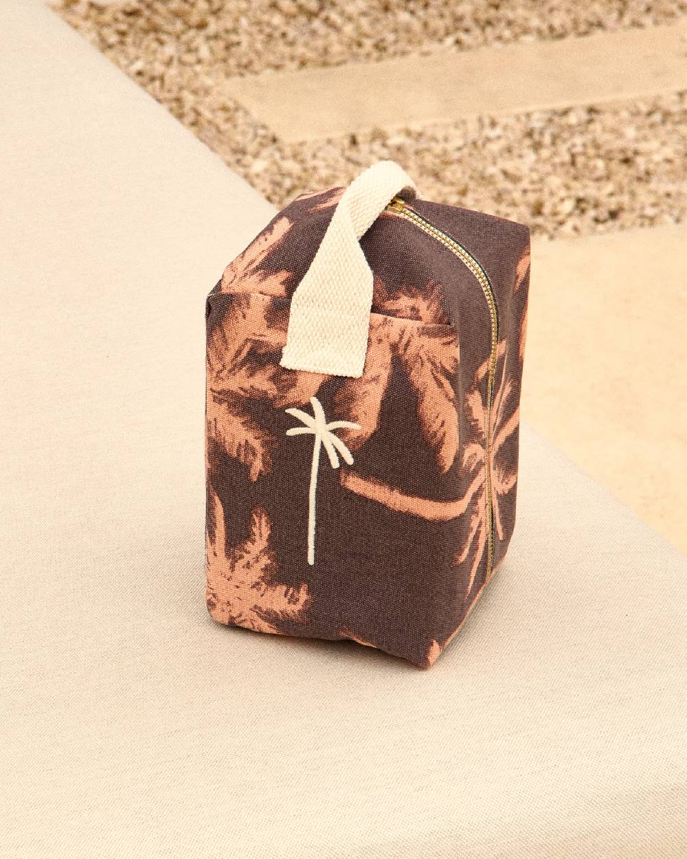 Manebí Canvas Large Beauty - Cocoa \u0026 Orange Rust Maxi Palm