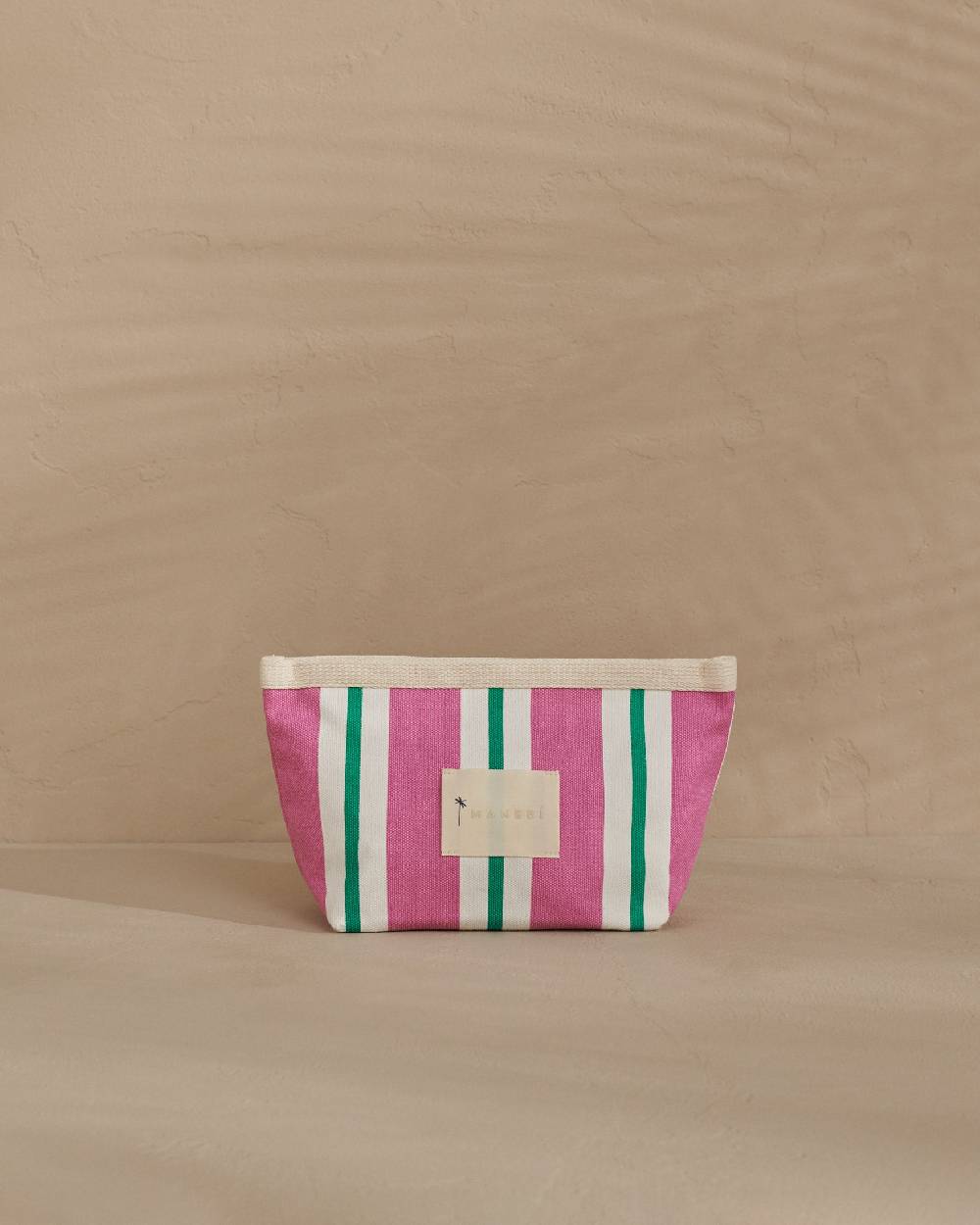 Manebí Canvas Tender2Tote - Portofino Pink And Green Stripes