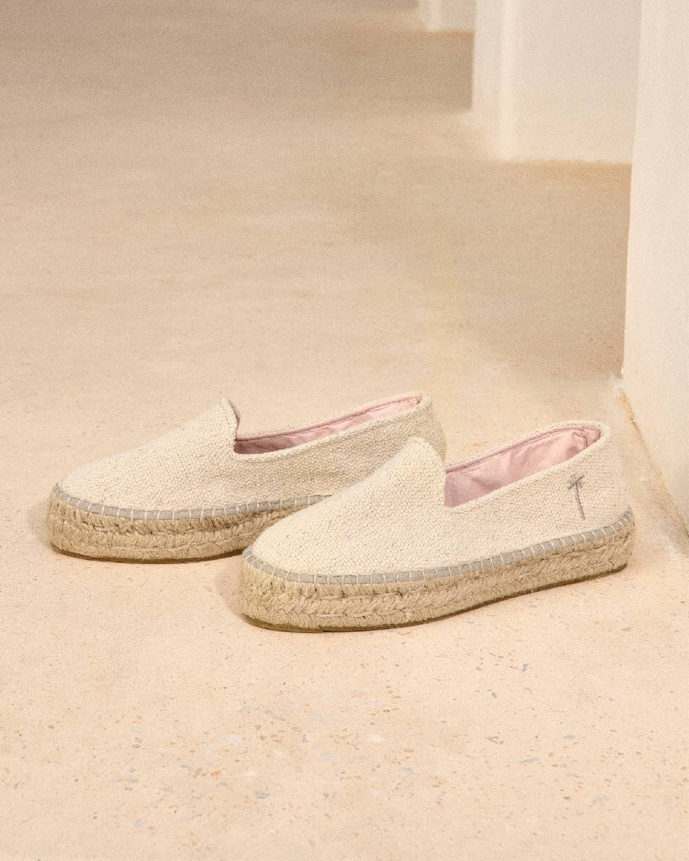Manebí Coarse Woven Canvas|Double Sole Espadrilles - Yucatán Natural