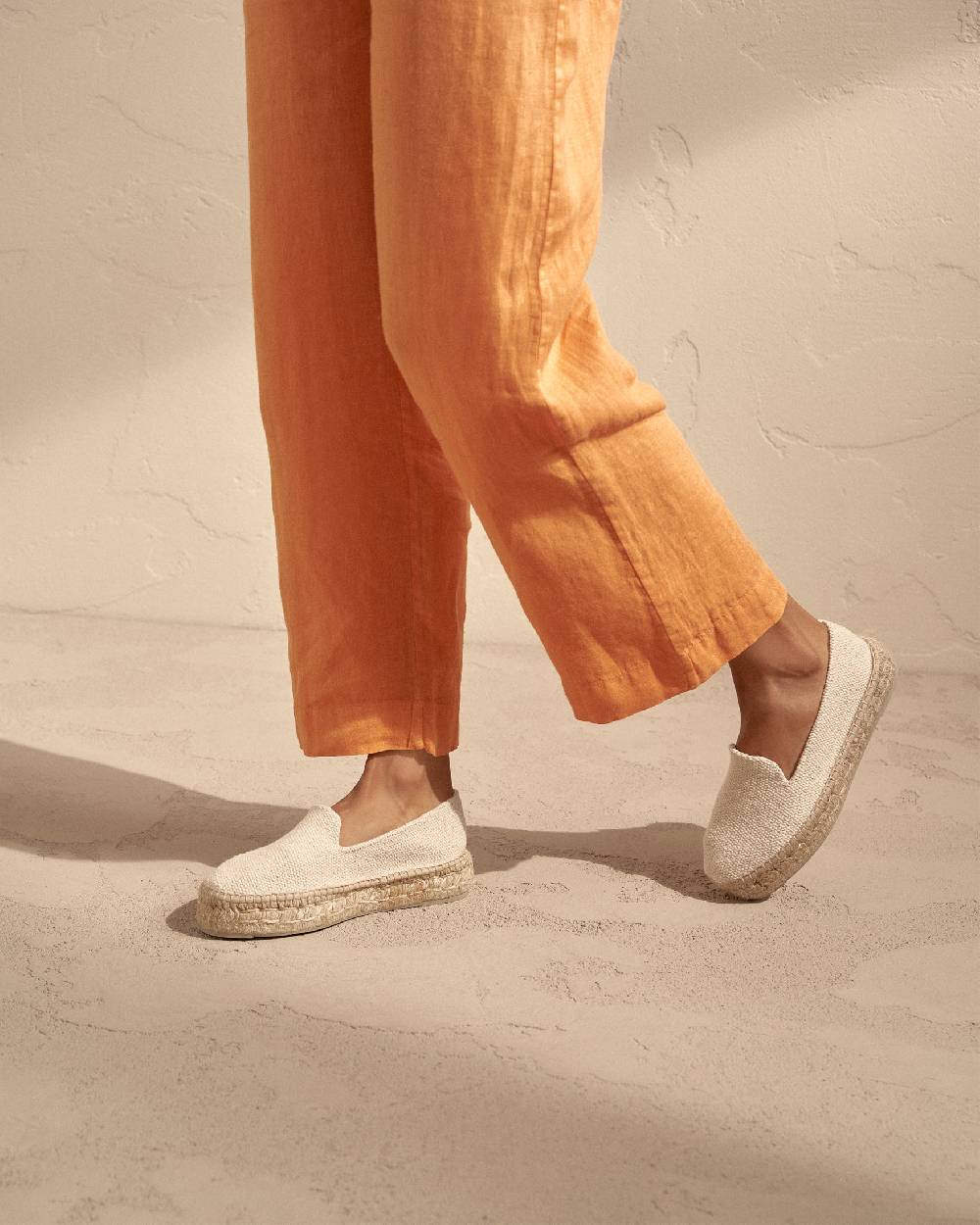Manebí Coarse Woven Canvas|Double Sole Espadrilles - Yucatán Natural