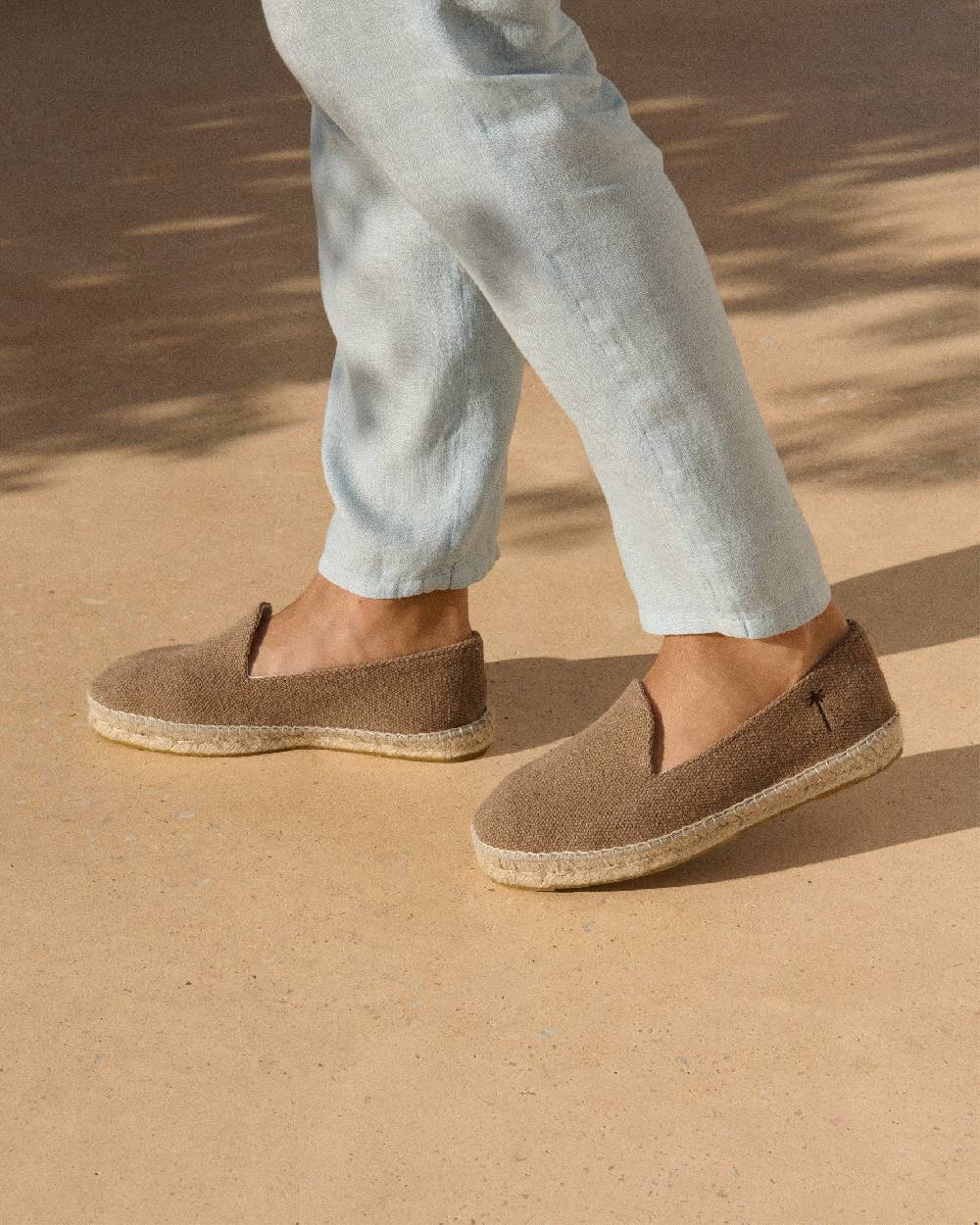 Manebí Coarse Woven Canvas Espadrilles - Vintage Taupe