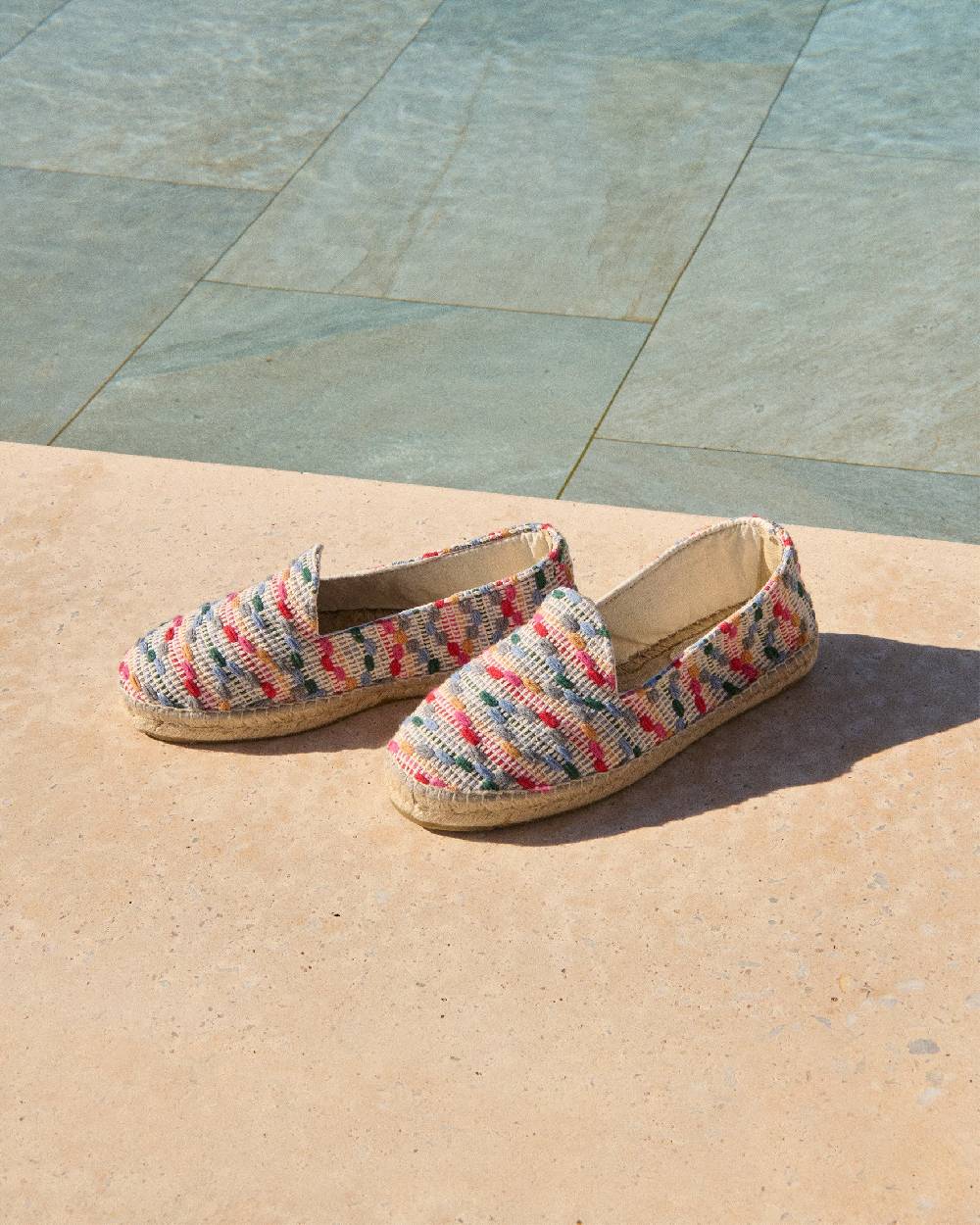 Manebí Cotton Jaquard Espadrilles - Multicolor Stripes