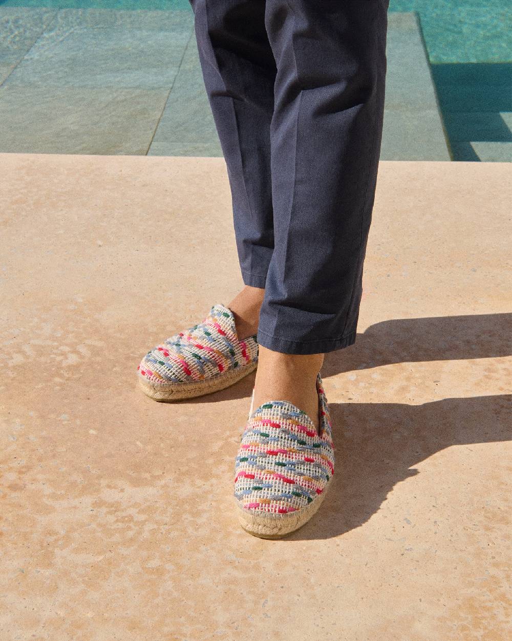 Manebí Cotton Jaquard Espadrilles - Multicolor Stripes