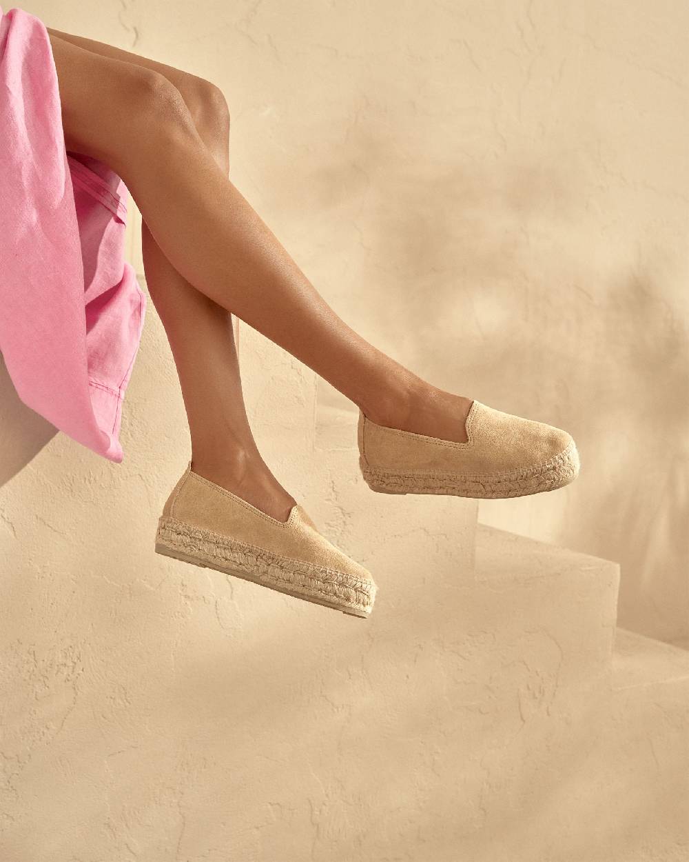 Manebí Espadrillas Con Doppia Suola - Hamptons - Champagne Beige