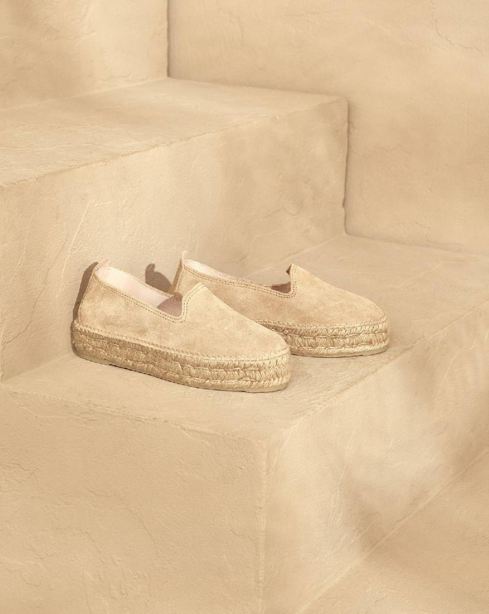 Manebí Espadrillas Con Doppia Suola - Hamptons - Champagne Beige