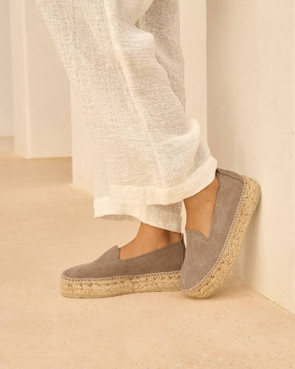 Manebí Espadrillas Con Doppia Suola - Hamptons - Coco Brown