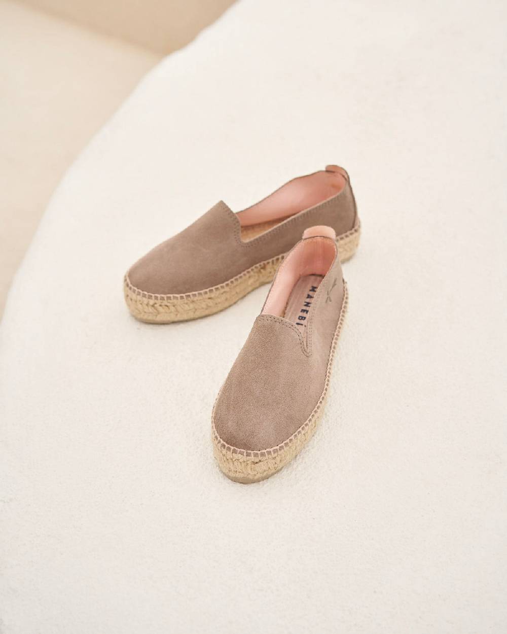 Manebí Espadrillas Con Doppia Suola - Hamptons - Coco Brown