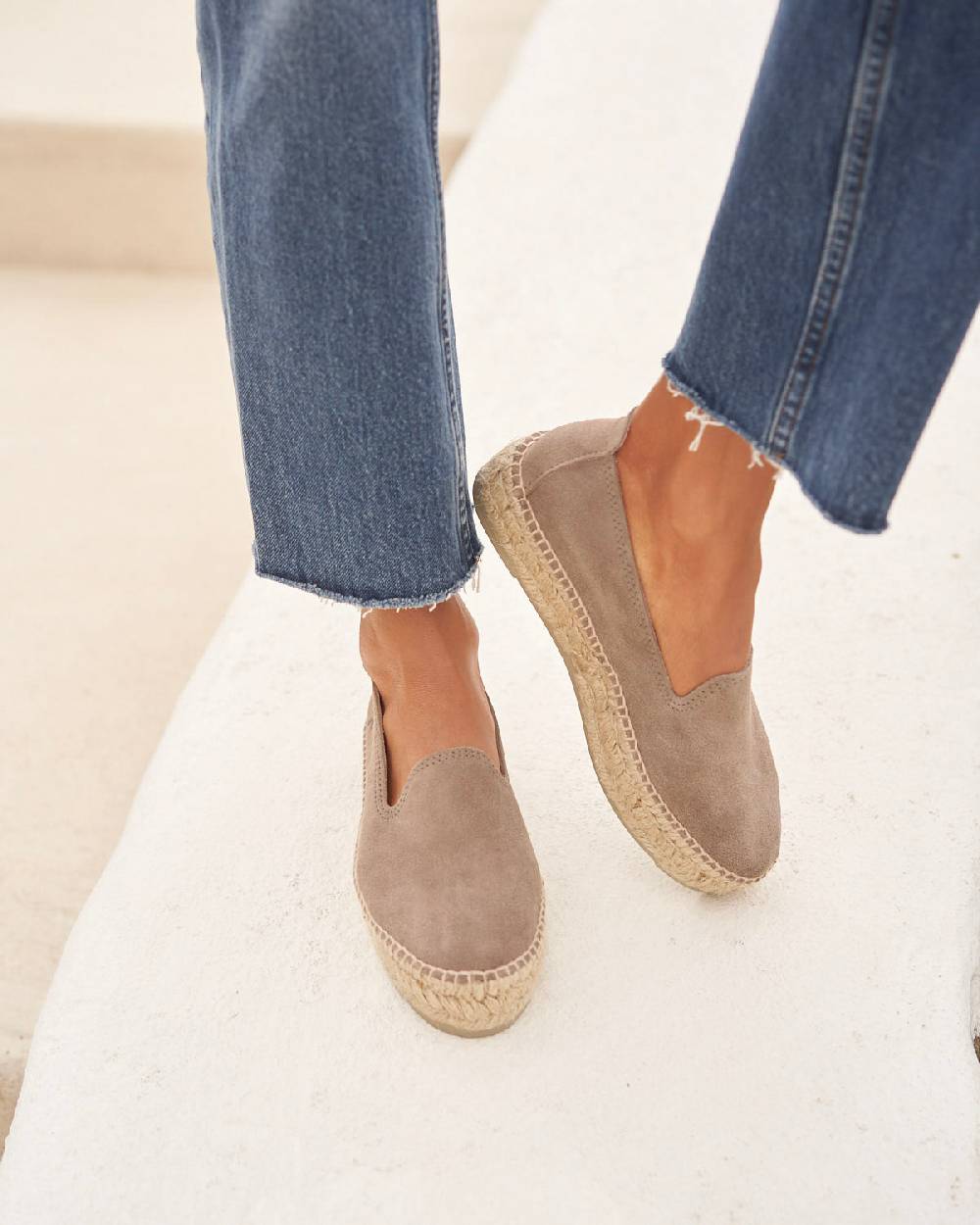 Manebí Espadrillas con doppia suola - Hamptons - Coco Brown