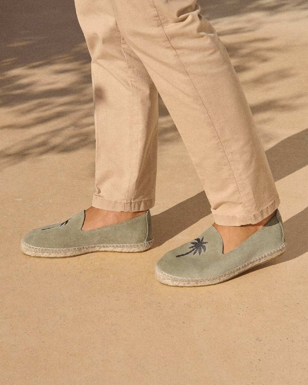 Manebí Espadrillas - Palm Springs - Verde Militare E Palmo In Carbonio