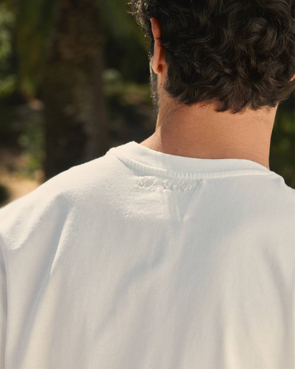 Manebí Jersey L. A. T-Shirt - Embroidered Logo Off White And Logo Embroidery