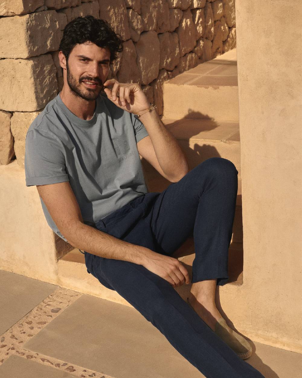 Manebí Jersey L. A. T-Shirt - Embroidered Mud And Matching Surf Logo