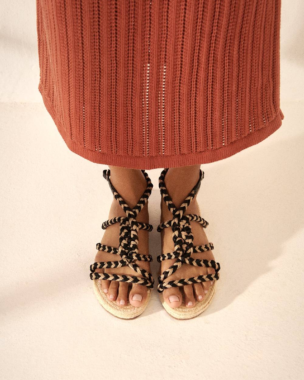 Manebí Jute Tie-Up Rope Sandals - Yucatán Natural Tie-Up