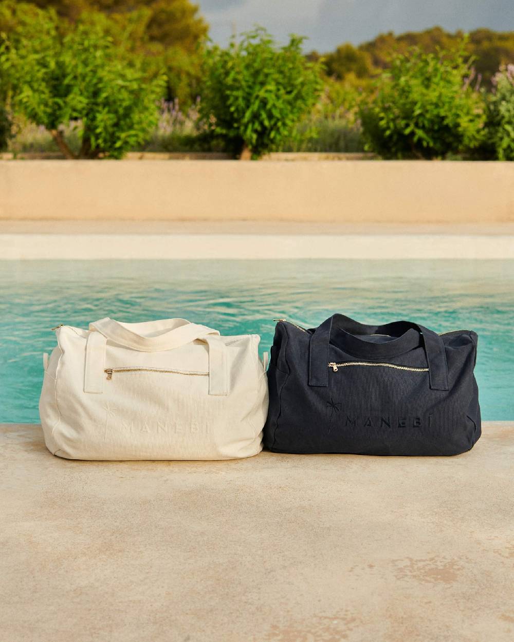 Manebí Canvas Weekend Bag - La Havana Blue